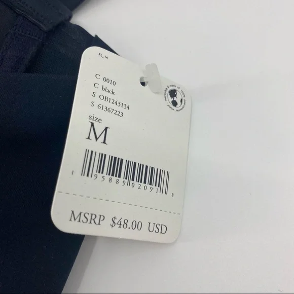 Free People | Black Naomi Longline Bra | Medium New with Tag - Picture 14 of 15